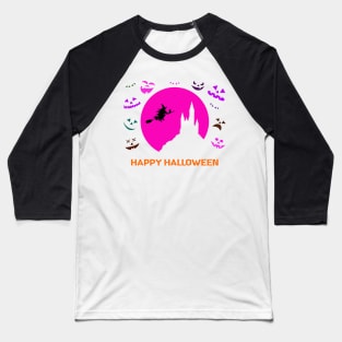 HAPPY HALLOWEEN Baseball T-Shirt